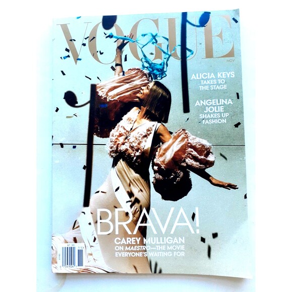 Vogue US Magazine November 2023 Carey Mulligan Alicia Keys Angelina Jolie New - Picture 7 of 8